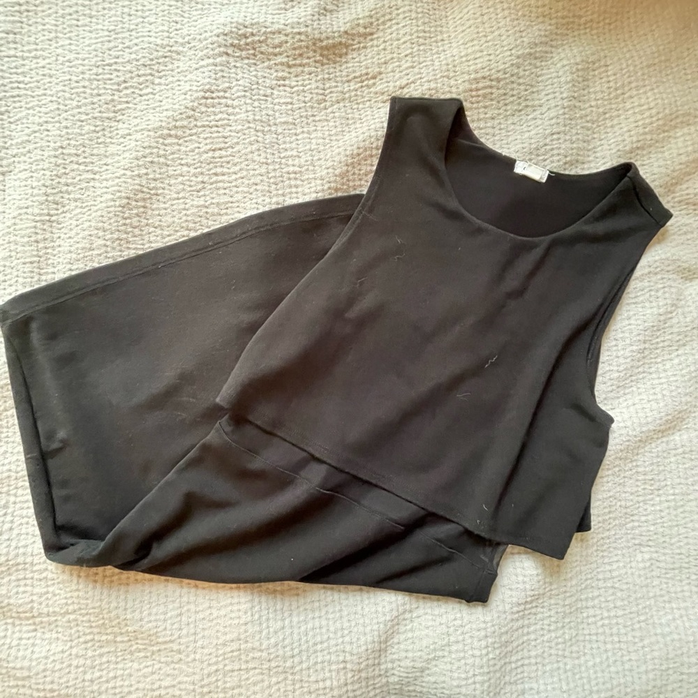Black mesh Garage midi dress